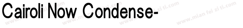 Cairoli Now Condense字体转换